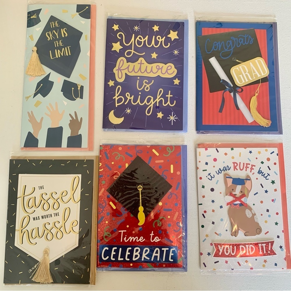 Graduation Cards Variety Pack Lot Colorful College High School Congratulations